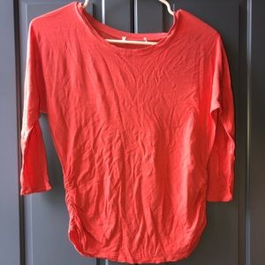 Orange 3/4 Sleeve Shirt